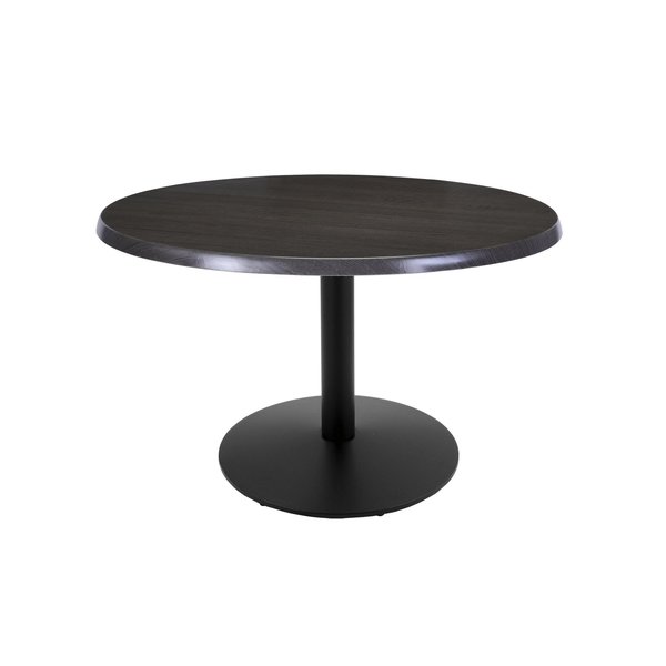 Holland Bar Stool Co 30" Tall In/Outdoor All-Season Table, 36" dia. Charcoal Top OD214-2230BWOD36RChar